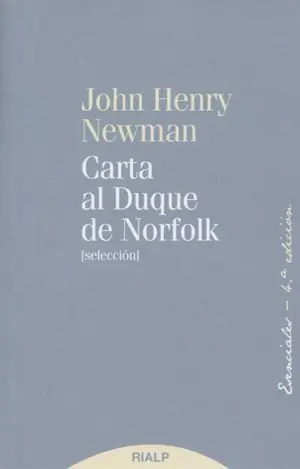 CARTA AL DUQUE DE NORFOLK (SELECCION) Comprar En Línea