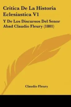 Solo Hoy CRITICA DE LA HISTORIA ECLESIASTICA V1