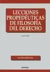 Ordenar Ahora Mismo Lecciones Propedeuticas Filosofia Derecho