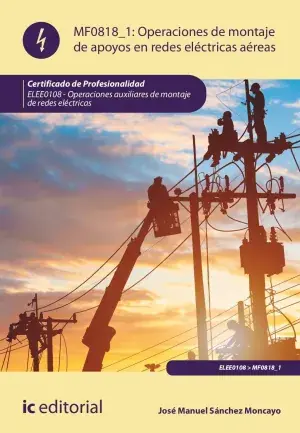 Operaciones de Montaje de Apoyos en Redes Eléctricas Aéreas. Elee0108 - Operacio Marca Reconocida