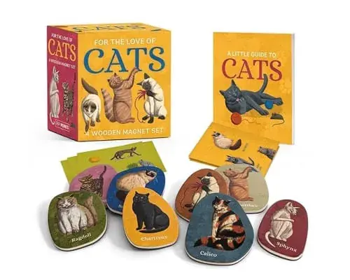 Súper Precio FOR THE LOVE OF CATS A WOODEN MAGNET SET FOR THE LOVE OF CATS A WOODEN MAGNET SET