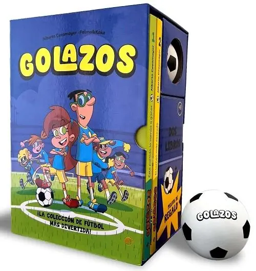 Estuche Golazos (2 libros + pelota) "Este partido lo vamos a ganar / El torneo más deseado" Económico