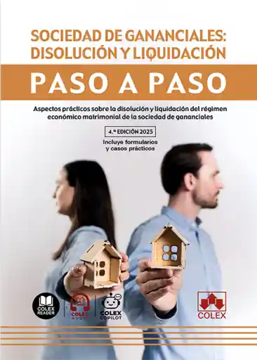 Precio Económico Sociedad de gananciales disolución y liquidación. Paso a paso